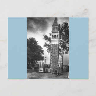 Svarta och vita Torn Vykort