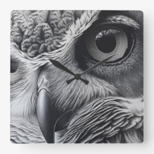 Svarta och vita uggla ansikte