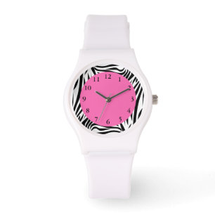 Svarta och vita Zebra tryck Armbandsur