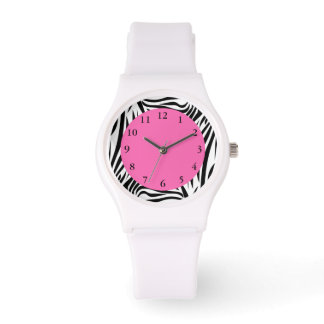 Svarta och vita Zebra tryck Armbandsur