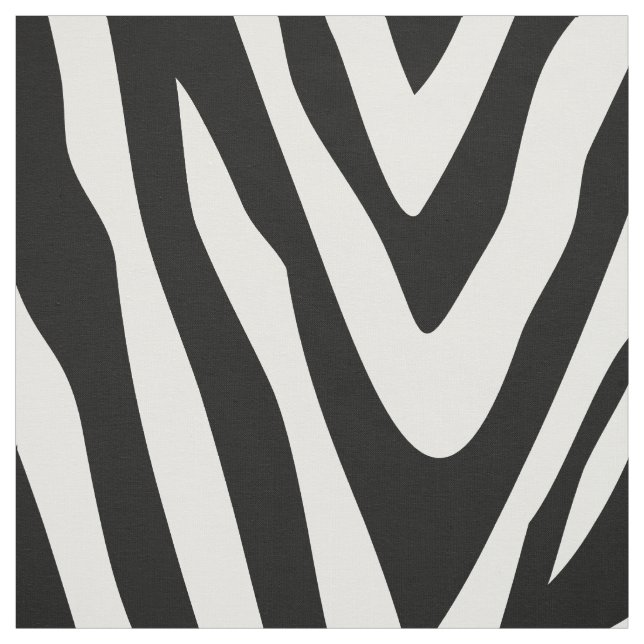 Svarta och vita Zebra tryck stora  Tyg (Provkarta)