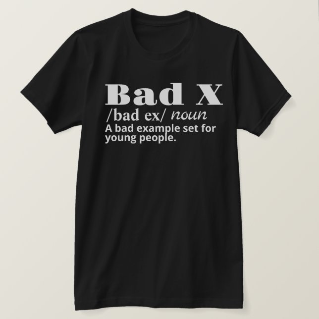 Svarta ord betyder något t shirt (Design framsida)