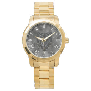 Svarta pantern armbandsur