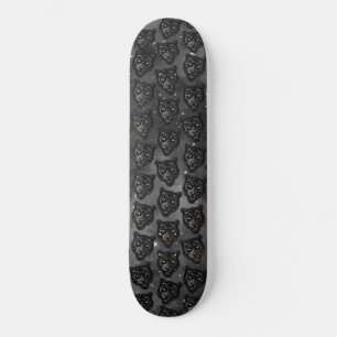 Svarta pantern mini skateboard bräda 18,5 cm