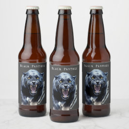 Svarta Pantern  Ölflaska Etikett