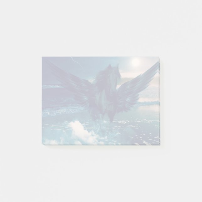 Svarta pegasus från havet post-it block (Framsida)