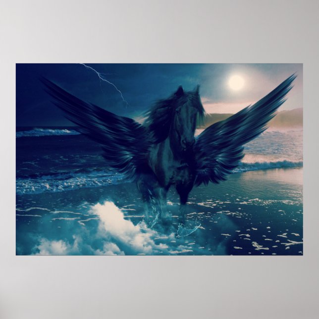 Svarta pegasus från havet poster (Framsidan)