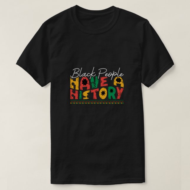 svarta_personer_ha_a_historik_02 t shirt (Design framsida)