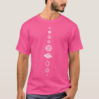Svarta planeter t shirt