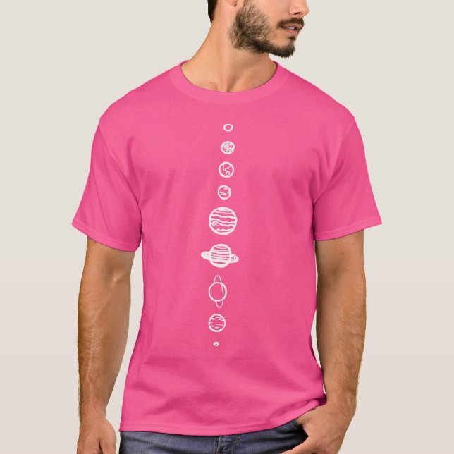 Svarta planeter t shirt (Framsida)