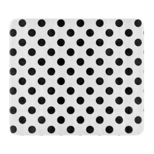 Svarta Polka dots Mönster på vitt
