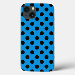 Svarta polka dots på himlar blå Fodral-Mate iphone