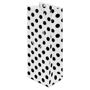 Svarta Polka dots på vit bakgrund