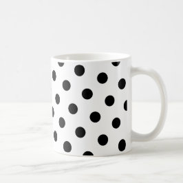 Svarta prickar kaffemugg