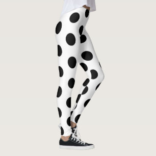 Svarta prickar Tjejaktig Trendig Mode Yoga Leggings