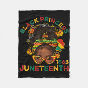 Svarta prinsar Juneteenth 1865 Historiemånad Melan Fleecefilt