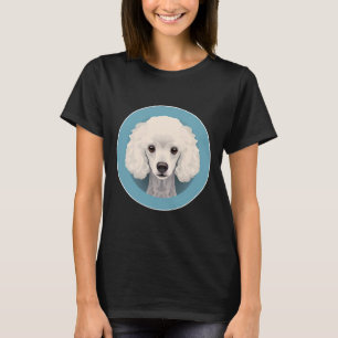 Svarta Pudel Hund minimala Kärlek Hundar T Shirt