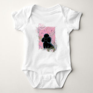 Svarta Pudel, Porträtt med Hummingbird T Shirt