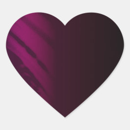 Svarta Ro färg Hjärtformat Klistermärke