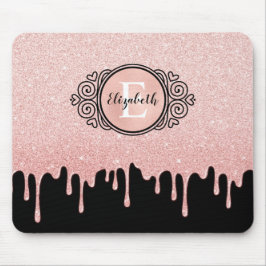 Svarta Ro-Guld-drivningen Glitter Musmatta