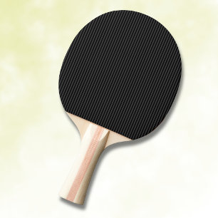 Svarta & Rökiga Svarta Smala Vertikala Ränder Pingisracket