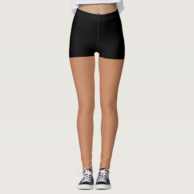 Svarta shorts leggings (Framsida)