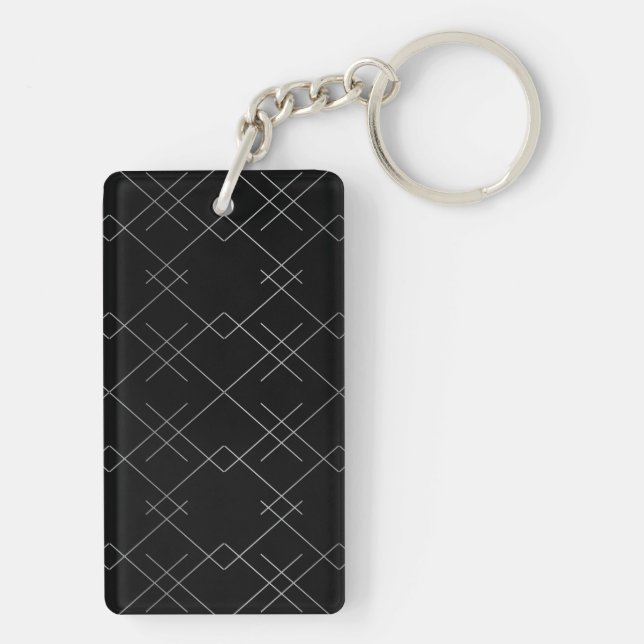 Svarta silver, coola, elegant, enkel modern mönste (Baksidan)