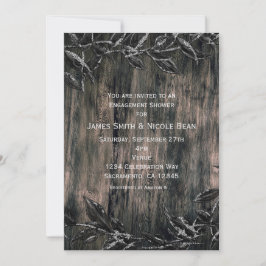 Svarta & Silverblad Mörk Elegans Inbjudningar