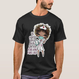 Svarta sjuksköterskor tog hennes huvud upp Änglar T Shirt
