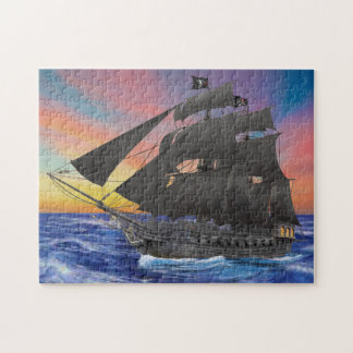 Svarta Skäggs piratskepp Pussel