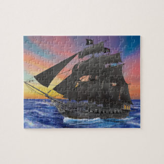 Svarta Skäggs piratskepp Pussel