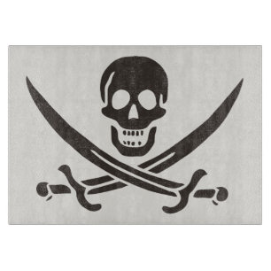 Svarta Skalle Svärd Piratflagga av Calico Jack