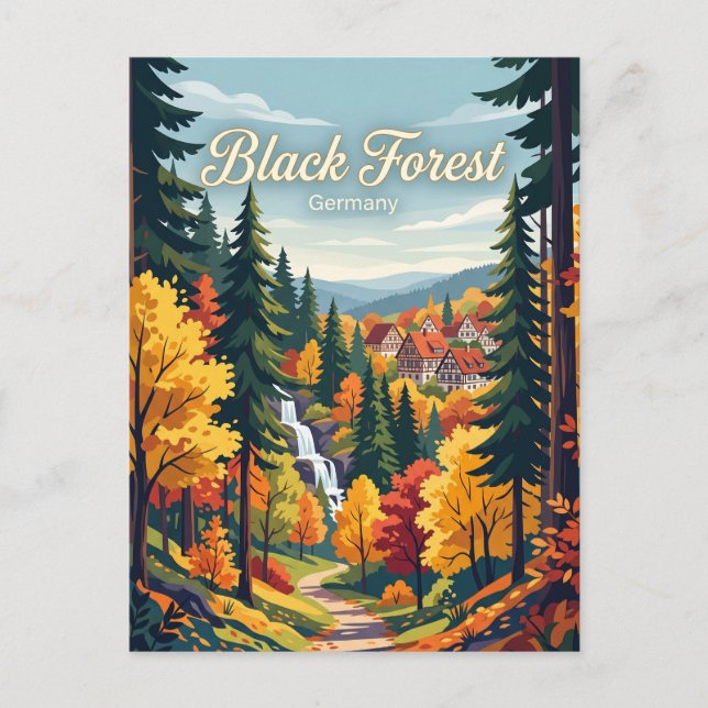 Svarta skogen Tyskland Vykort (Framsida)