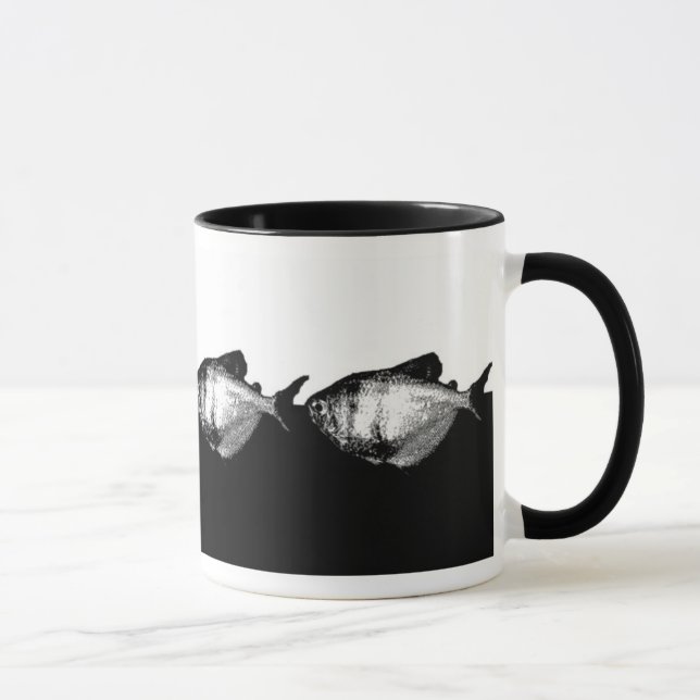 Svarta slöjtetror mugg (Höger)