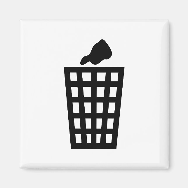 Svarta Slösa Tunna Magnet (Framsidan)