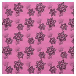 Svarta Snöre på Rosa Tyg