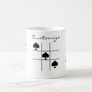Svarta spader Tic Tac Toe_Thunder_Cove Kaffemugg