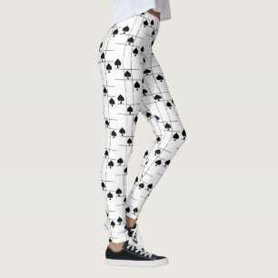 Svarta spader Tic Tac Toe_Thunder_Cove Leggings