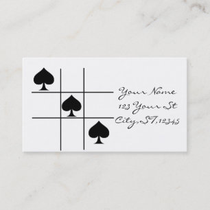 Svarta spader Tic Tac Toe_Thunder_Cove Visitkort
