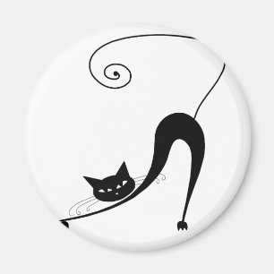 Svarta Stollig Kattunge 2 Magnet
