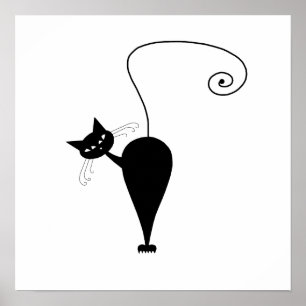 Svarta Stollig Kattunge 5 Poster