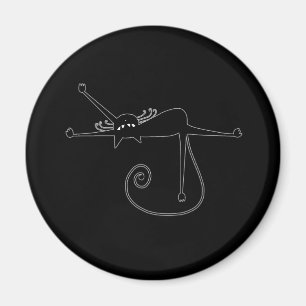Svarta Stollig Kattunge 7 Magnet