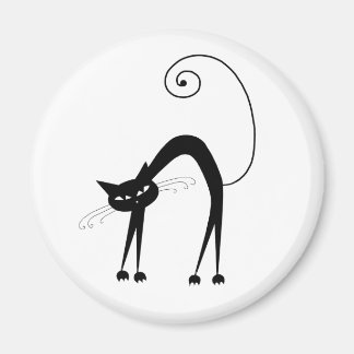 Svarta Stollig Kattunge 9 Magnet