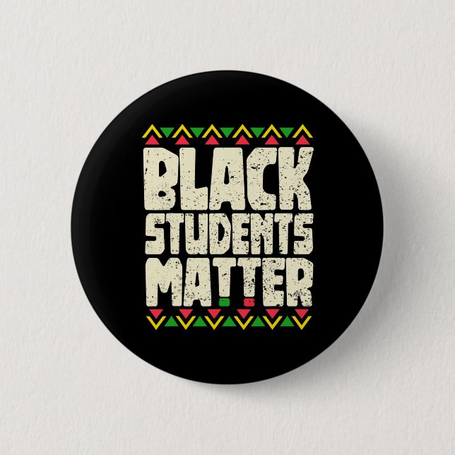 Svarta studenter problem t-shirt, Svarta historike Knapp (Framsida)