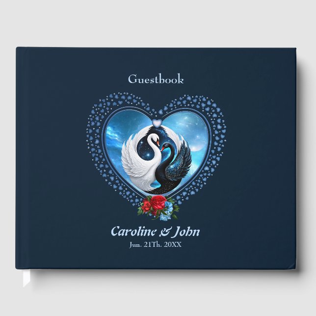 Svarta svan och vita svan gästböcker (Framsida)