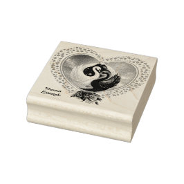 Svarta svan och vita svan stämpel