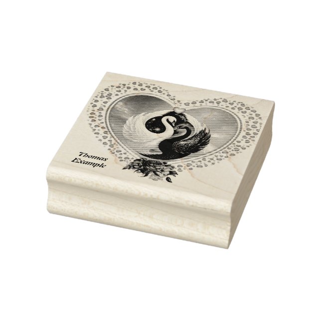 Svarta svan och vita svan stämpel (Stämpel)