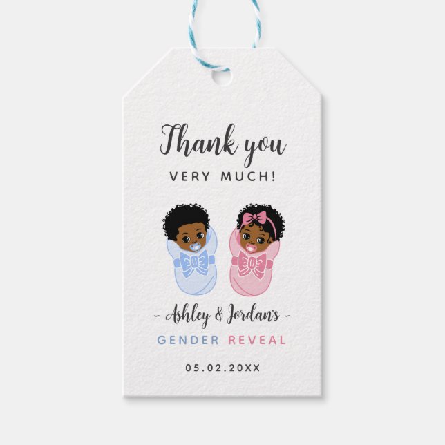 Svarta Tacken om Genderna Baby i Nappar, Märkre fö Presentetikett (Framsidan)