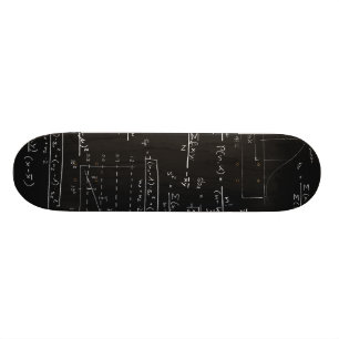 Svarta tavlan med statistik skateboard bräda 19,5 cm