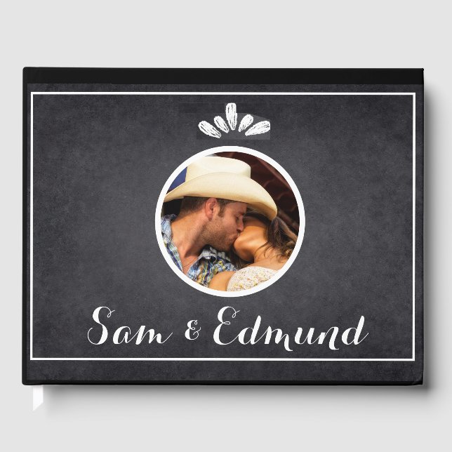 Svarta tavlan Minimalist - Foto-  Gästböcker (Framsida)